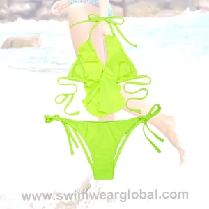 Fluorescent Green Flyedge Split Bikini Kit
